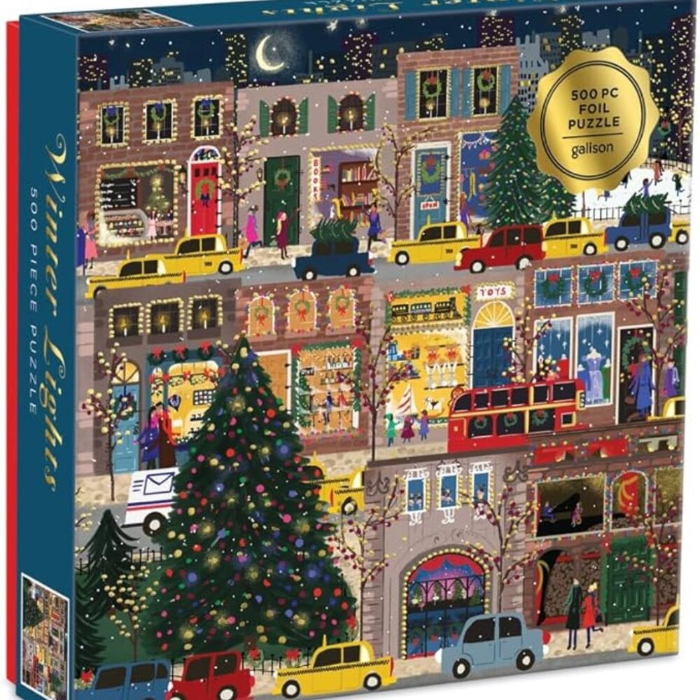 Galison Winter Lights, 500 Piece Foil Puzzle